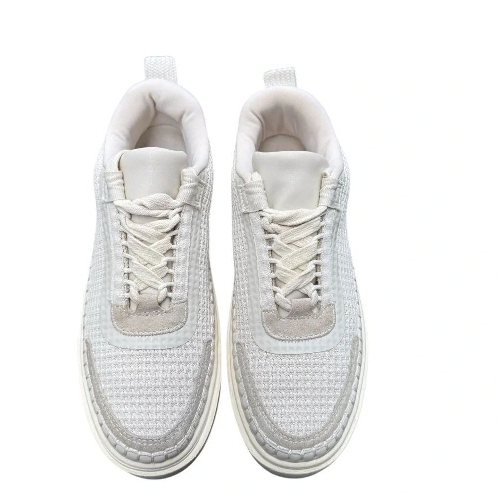 Steve Madden Charlie Sneaker‎ Women’s 7 White Platform Casual Lace Up Shoes